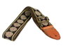 Correa Gaucho Auténtico Deluxe Tradicional para Guitarra 50 mm Hebilla Latón Bk/Gn