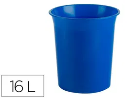 Archivo 2000 Papelera Plástico Azul 18 Litros Antimicrobiana Sanitized 290x310 mm