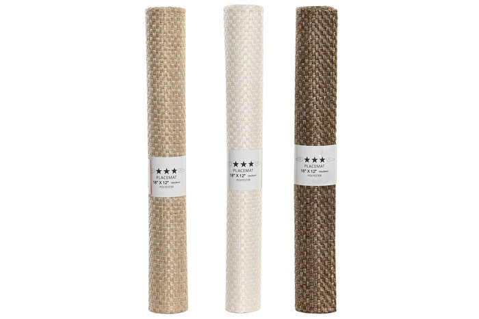 DKD Home Decor Individuales Beige Camel Poliester 45 x 30 x 0.1 cm (24 Unidades) DKD Home Decor Individuales Beige Camel Poliester 45 x 30 x 0.1 cm (24 Unidades)