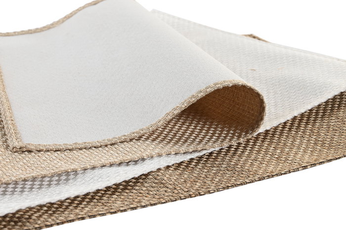 DKD Home Decor Individuales Beige Camel Poliester 45 x 30 x 0.1 cm (24 Unidades) DKD Home Decor Individuales Beige Camel Poliester 45 x 30 x 0.1 cm (24 Unidades)
