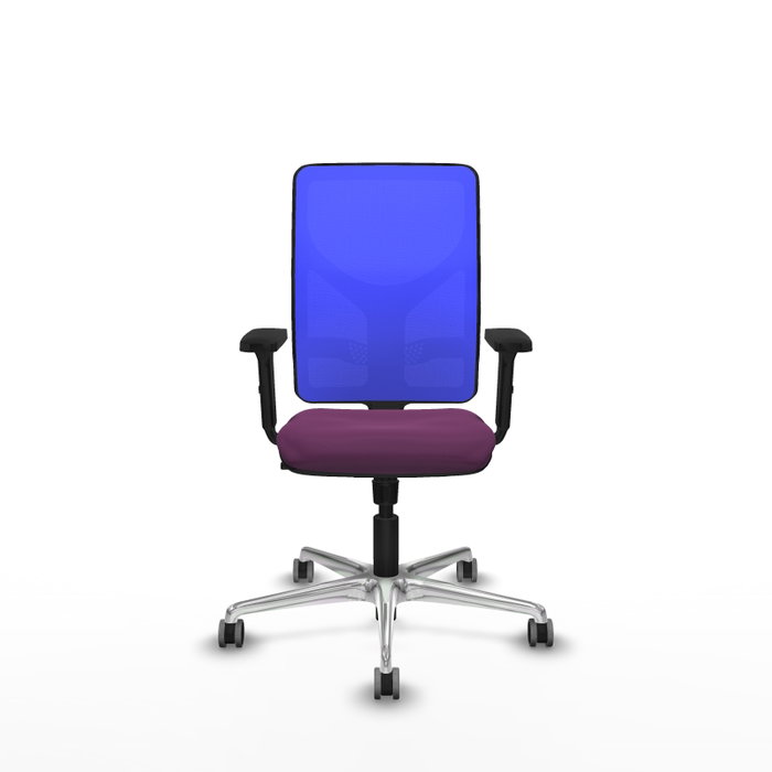 PIQUERAS Y CRESPO Silla de oficina Motilla con mecanismo Sincro, Morado y Azul