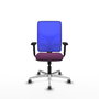 PIQUERAS Y CRESPO Silla de oficina Motilla con mecanismo Sincro, Morado y Azul