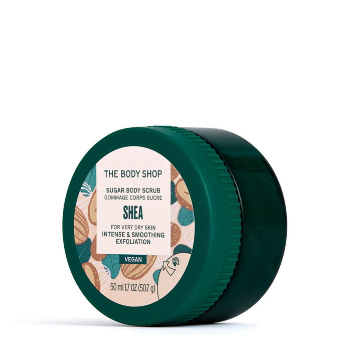 The Body Shop Exfoliante Corporal de Azúcar SHEA con Manteca de Karité para Piel Seca - 50 ml