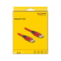 DeLOCK Cable DisplayPort 16K 60 Hz 2 m Rojo Metalización
