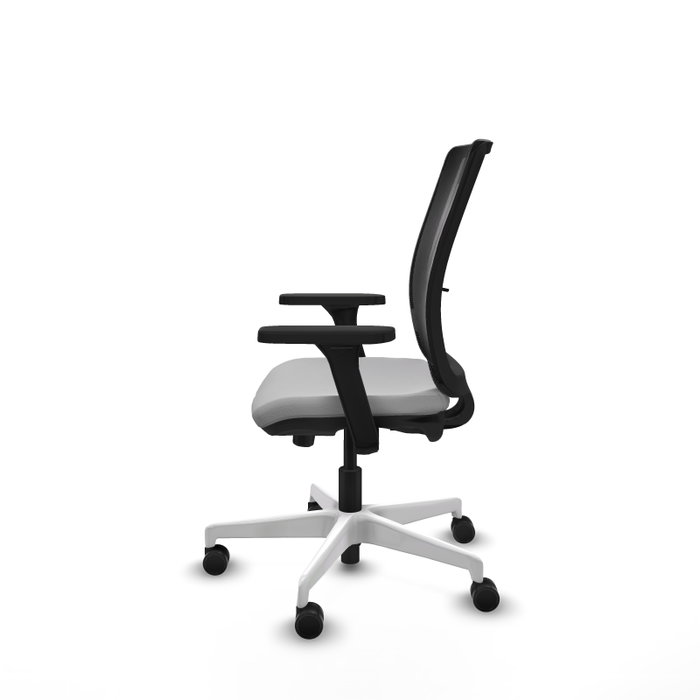 PIQUERAS Y CRESPO Silla de oficina Haches Gris claro y Negro