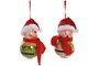 DKD Home Decor Decoración Colgante Navidad Elfo LED PVC Multicolor 8 x 14.5 x 8 cm (6 Unidades)