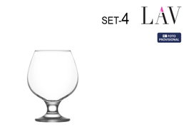 LAV Set de 6 Copas de Coñac MISKET 390cc