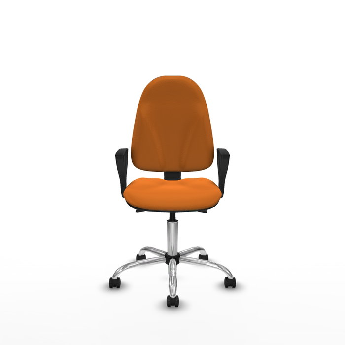 PIQUERAS Y CRESPO Silla de oficina Algarra Naranja con mecanismo Asincro