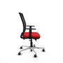 PIQUERAS Y CRESPO Silla de oficina Haches con mecanismo Sincro/Traslack, Rojo y Negro
