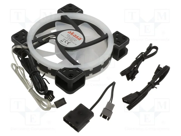 Akasa AK-FN101 Ventilador Axial de 120mm con LED RGB Akasa AK-FN101 Ventilador Axial de 120mm con LED RGB