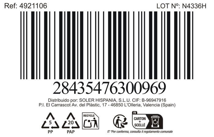 Inde Bol Salento 650 cc Ø 13.3 cm (24 Unidades)