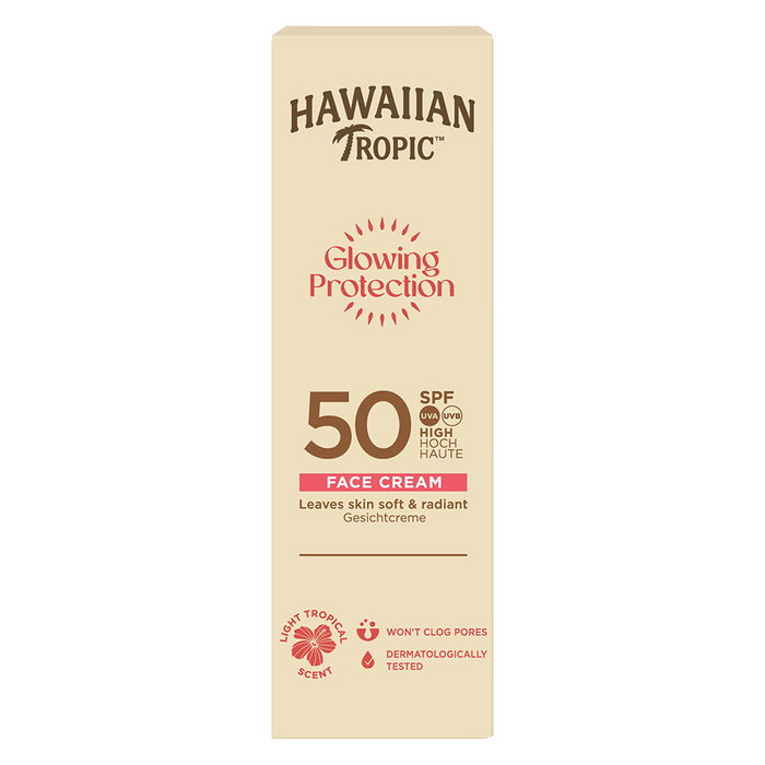Hawaiian Tropic Crema Facial Glowing Protection SPF50 50 ml