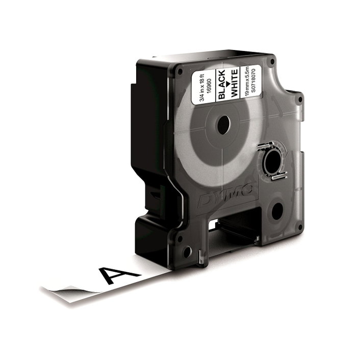 Dymo Cinta D1 Negro sobre Blanco 19mm x 5,5m Poliéster Dymo Cinta D1 Negro sobre Blanco 19mm x 5,5m Poliéster