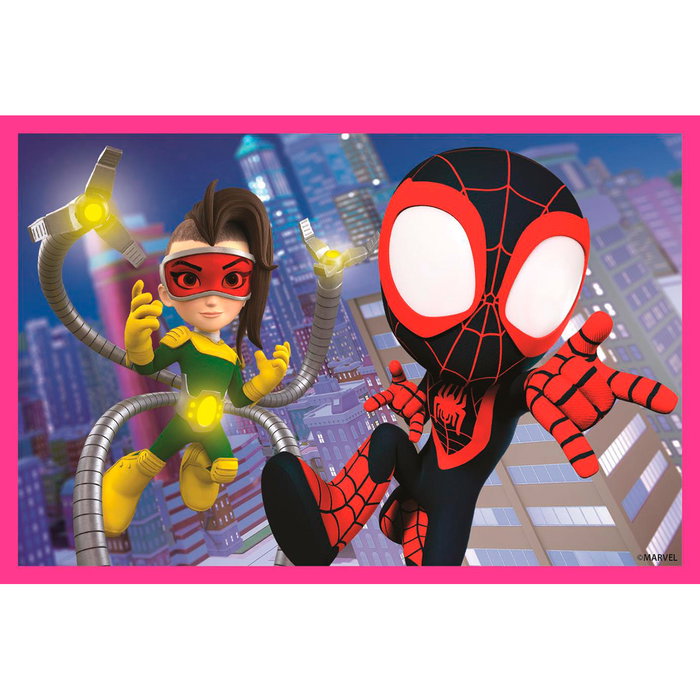 Clementoni 40661 Cubos 6 Spidey And His Amazing Friends - 6 cubos con imágenes de Marvel, +2 años