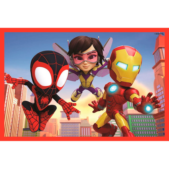 Clementoni 40661 Cubos 6 Spidey And His Amazing Friends - 6 cubos con imágenes de Marvel, +2 años