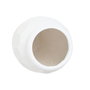 DKD Home Decor Macetero Magnesia 47x47x61 Rugoso Blanco Roto