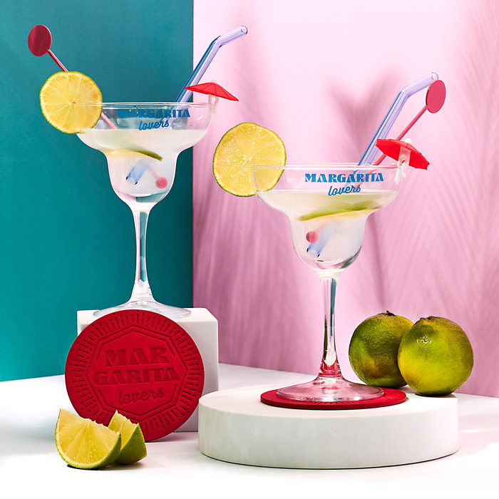 Cook Concept Caja-Libro 10 Piezas Margarita, Colección Dolce Vita, Cristal Máquina - Vidrio