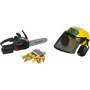 BOSCH - Set de leñador con motosierra eléctrica de juguete, casco y guantes - Juguete de imitación para niños - KLEIN 8197 - AACFR07422