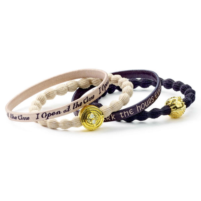 THE CARAT SHOP Blister 4 Cintas pelo Tornero del Tiempo Harry Potter, Poliéster y Caucho