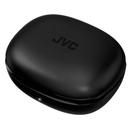 JVC HA-EC25T Auriculares True Wireless Deportivos Bluetooth 5.1 con Gancho, Autonomía 30h, Resistencia Agua IPX5, Control Táctil, Negro