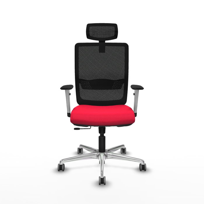 PIQUERAS Y CRESPO Silla de oficina Haches con mecanismo Sincro/Traslack Rojo/Negro