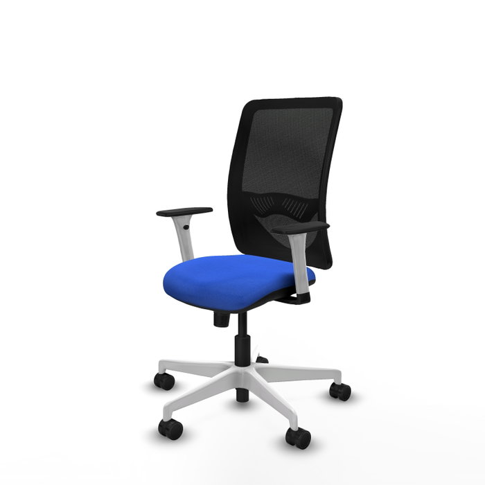 PIQUERAS Y CRESPO Silla de oficina Zulema con mecanismo Sincro, Azul y Negro