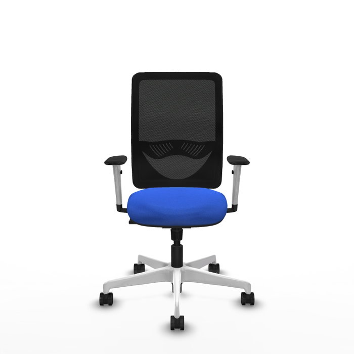 PIQUERAS Y CRESPO Silla de oficina Zulema con mecanismo Sincro, Azul y Negro