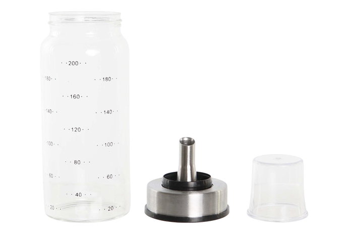 DKD Home Decor Aceitera y Vinagrera de Borosilicato e Inox de 200 ml DKD Home Decor Aceitera y Vinagrera de Borosilicato e Inox de 200 ml