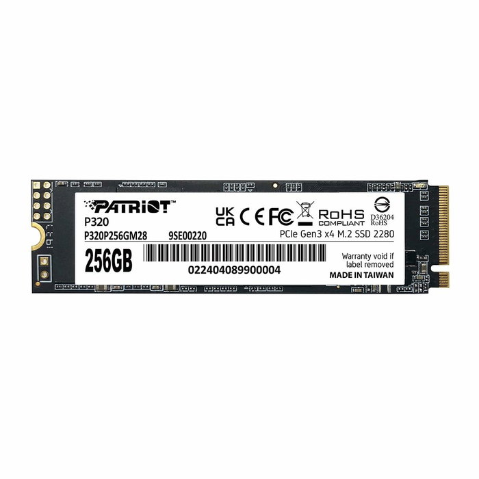 Patriot P320 256GB M.2 NVMe PCIe 3.0 Patriot P320 256GB M.2 NVMe PCIe 3.0