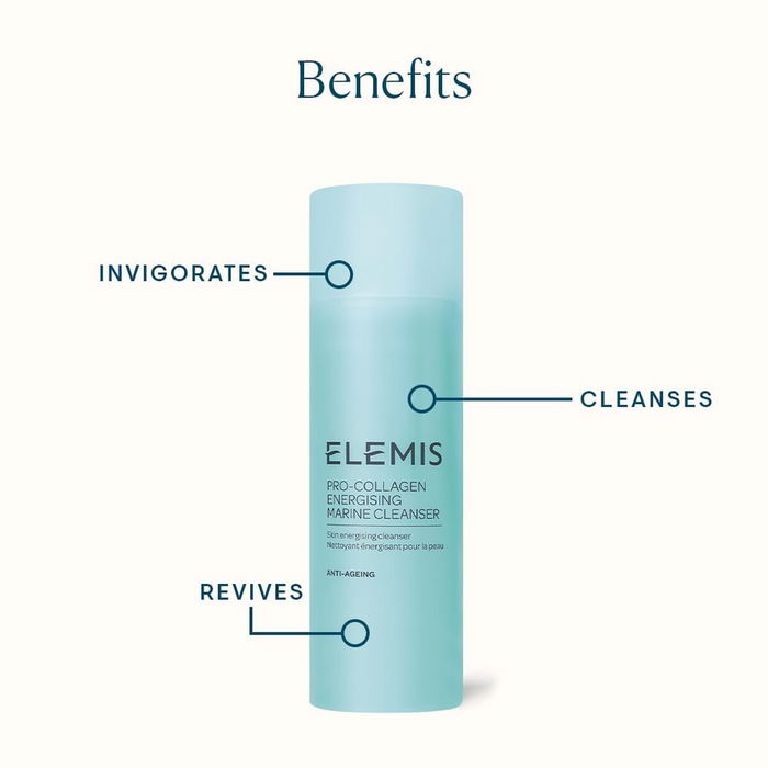 Elemis PRO-COLLAGEN Energising Marine Cleanser - Limpiador Facial Energizante de 50 ml con Colágeno, Minerales y Ácidos para Piel Renovada Elemis PRO-COLLAGEN Energising Marine Cleanser - Limpiador Facial Energizante de 50 ml con Colágeno, Minerales y Ácidos para Piel Renovada