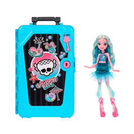 Mattel Muñeca Monster High Skulltimate Secrets Series 7 Lagoona Blue con más de 19 sorpresas