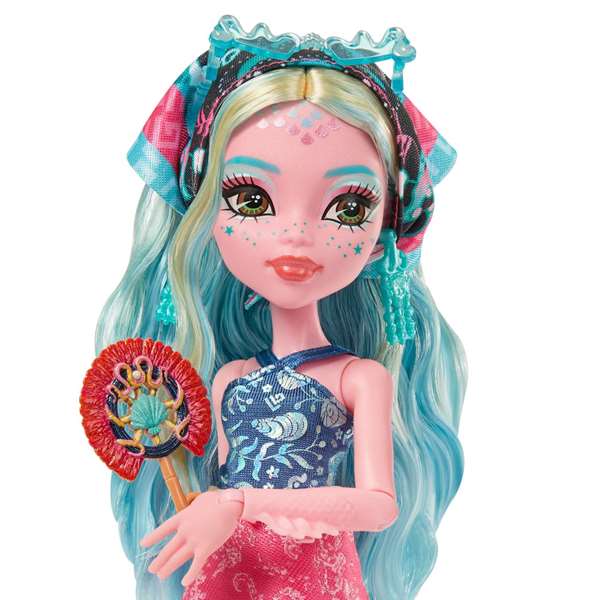 Mattel Muñeca Monster High Skulltimate Secrets Series 7 Lagoona Blue con más de 19 sorpresas