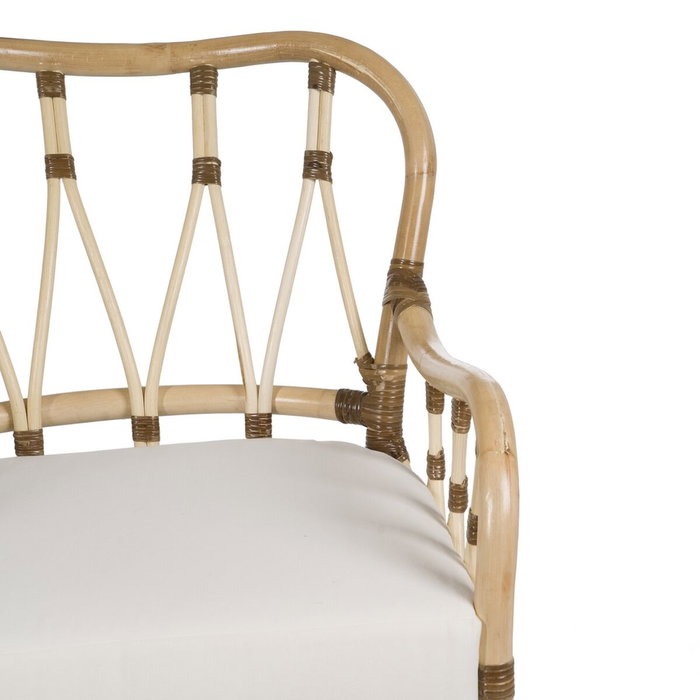Ixia Sillón Natural de Ratán para Salón