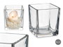 GIFTDECOR Portavelas de Cristal 8x8 Transparente Pack de 36
