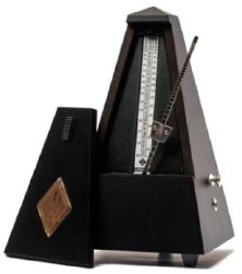 Metrónomo de Pirámide Wittner Negro Mw816 m Metrónomo de Pirámide Wittner Negro Mw816 m