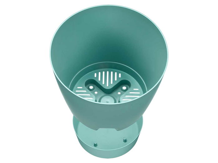 Ibergarden Maceta 30.5 cm Diámetro Verde Plástico (PP) para Jardín Exterior (Set de 12) Ibergarden Maceta 30.5 cm Diámetro Verde Plástico (PP) para Jardín Exterior (Set de 12)