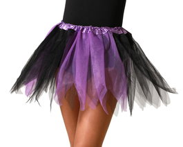 Atosa Tutu Infantil Negro/Morado 30cm