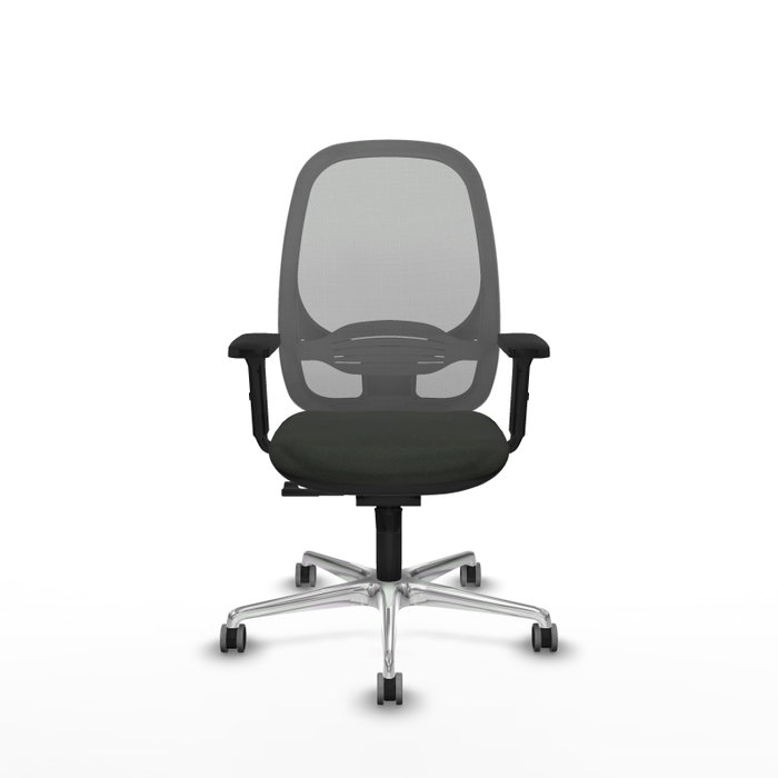 PIQUERAS Y CRESPO Silla de oficina Cilanco con mecanismo Sincro, Negro y Gris