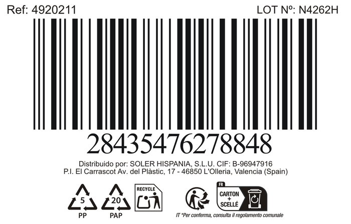 La Mediterranea Mug 200 cc Gris "Almudena" Md (36 Unidades)