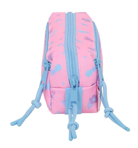 Safta Portatodo Triple Pequeño con Goma Elástica 22cm - Diseño Stitch "Bright" - 22x8.5x6cm Safta Portatodo Triple Pequeño con Goma Elástica 22cm - Diseño Stitch "Bright" - 22x8.5x6cm