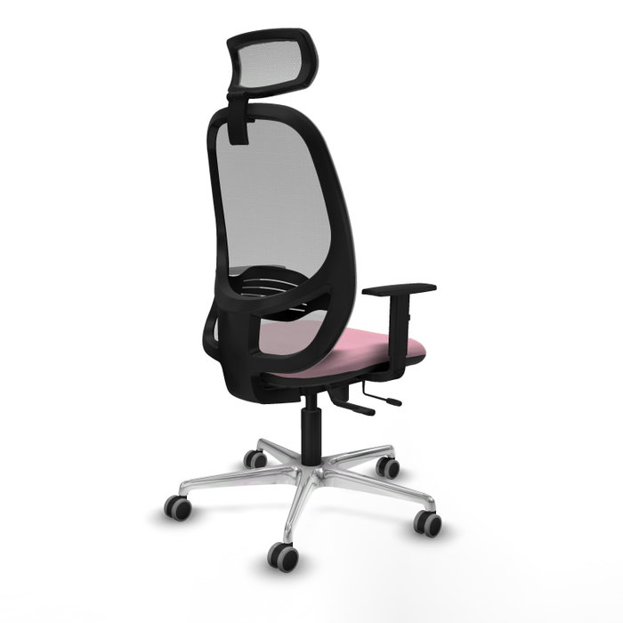 PIQUERAS Y CRESPO Silla de oficina Cilanco con mecanismo Sincro/Traslack, Rosa y Gris PIQUERAS Y CRESPO Silla de oficina Cilanco con mecanismo Sincro/Traslack, Rosa y Gris