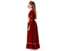 Disfraz Reina Medieval Rojo Niña 3-4 Años Vestido y Diadema