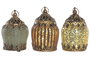 DKD Home Decor Decoración Luminosa LED Árabe Surtida Verde y Marrón 8x8x13 cm