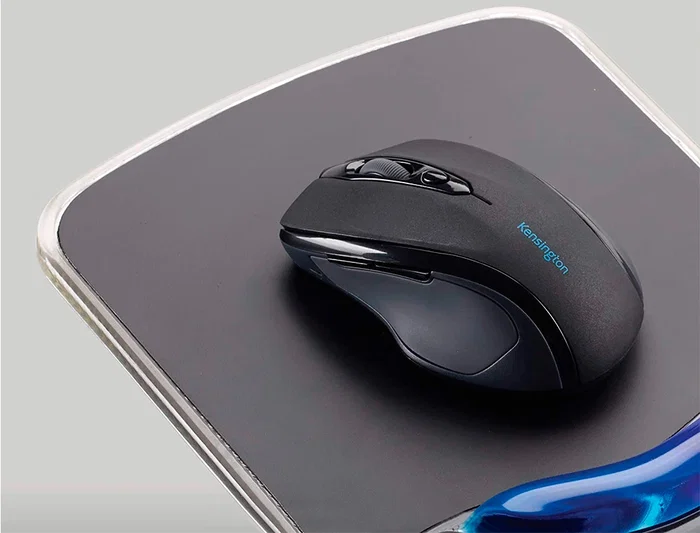 Kensington Alfombrilla para Ratón Duo Gel con Reposamuñecas Ventilado Negro/Azul 240x182x25 mm