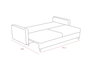 Atelier Del Sofa Sofá-Cama 3 Plazas Crema 210cm