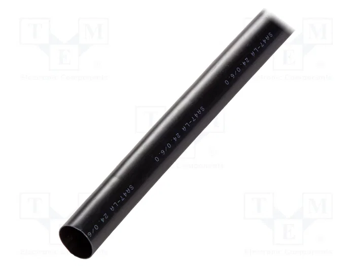 HELLERMANNTYTON Tubo termoretráctil con pegamento 24mm 1,2m negro