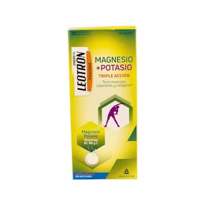 Leotron Energía Magnesio + Potasio Triple Acción sabor Naranja, 36 unidades