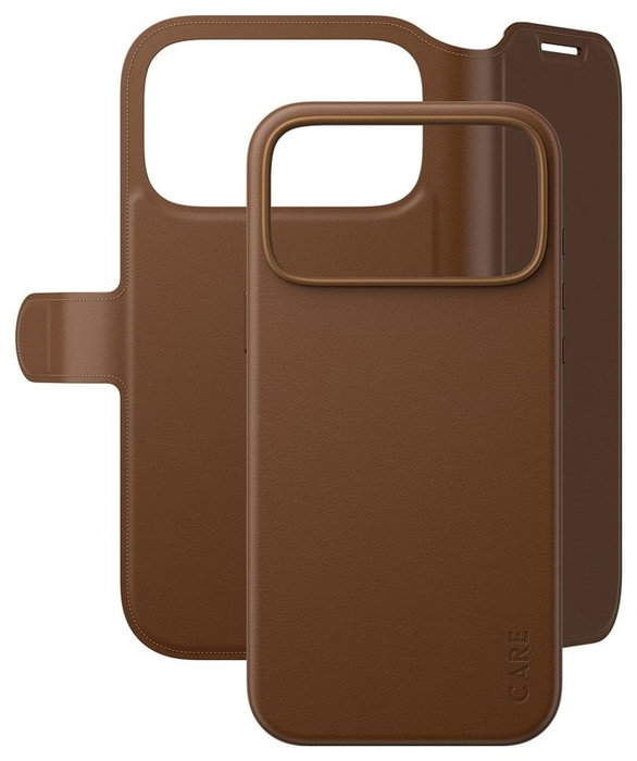 PanzerGlass CARE Tango 2-in-1 Wallet Case para iPhone 17 Pro Max con MagSafe, Braun PanzerGlass CARE Tango 2-in-1 Wallet Case para iPhone 17 Pro Max con MagSafe, Braun