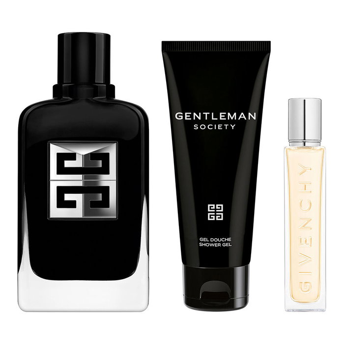 Givenchy Gentleman Society Estuche Set 3 Piezas - Eau de Parfum 100 ml + 12.5 ml + Gel de Ducha 75 ml - Fragancia Masculina