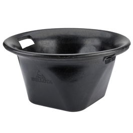 Bellota Cubo Norteño 13 L de Caucho Resistente Negro para Albañilería